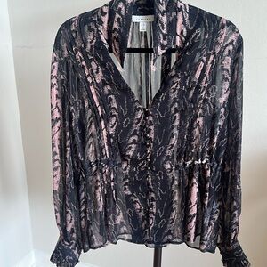 Top Shop Sheer Blouse